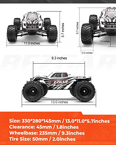 BEZGAR HM121 1:12 RC Truck - Waterproof Offroad Speed