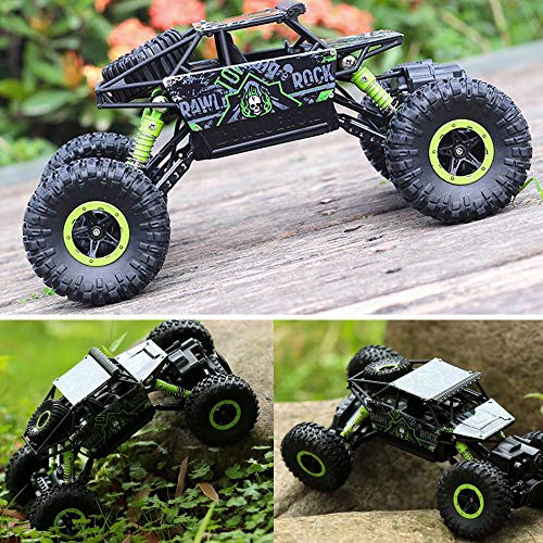 Powerful 2.4Ghz RC Cars for Kids: Green