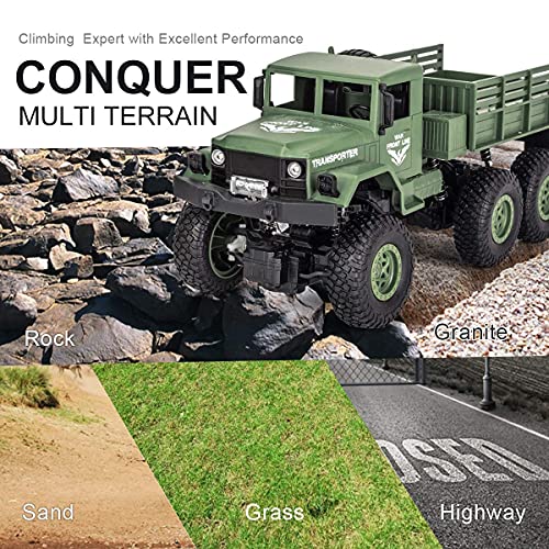 XINGRUI RC Military Truck - 50 Minutes Playtime