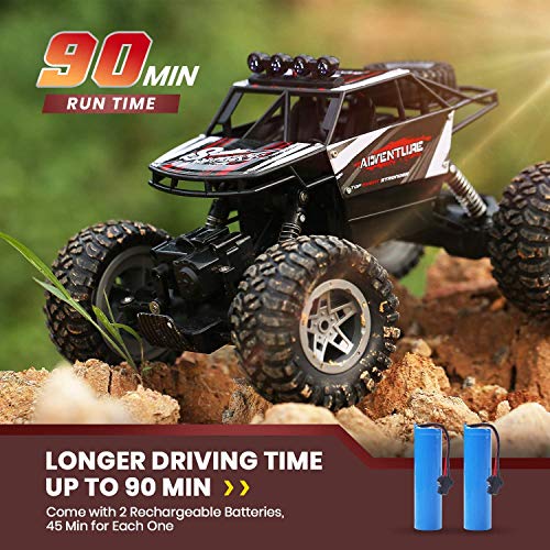 DEERC DE45 RC Cars 1:14 Monster Truck, LED Headlight