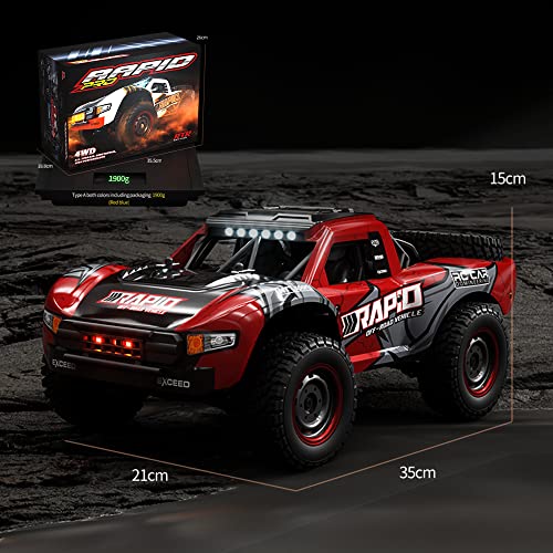 XCRCFUN 1/14 Hobby RC Truck: High Speed 4WD