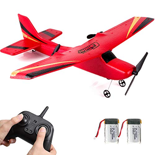 Hawk’s 2-Channel Remote Control Airplane - Red