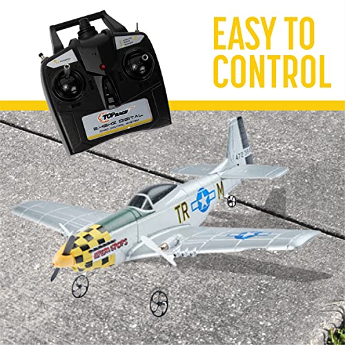 Top Race P51 Mustang Remote Control Airplane