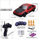 RC Drift Car 1:24 Scale 4WD LED Lights