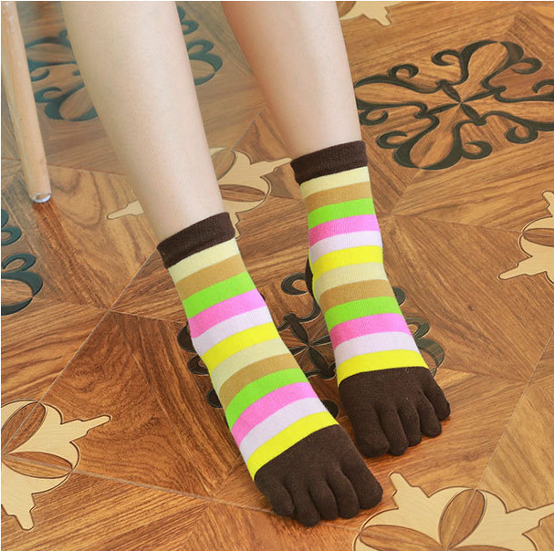 Women's Five Finger Toe Cotton Socks