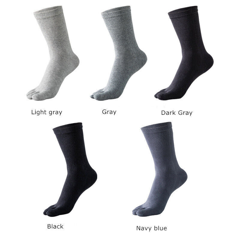Men's Five Finger Athletic Socks - 5 Pack