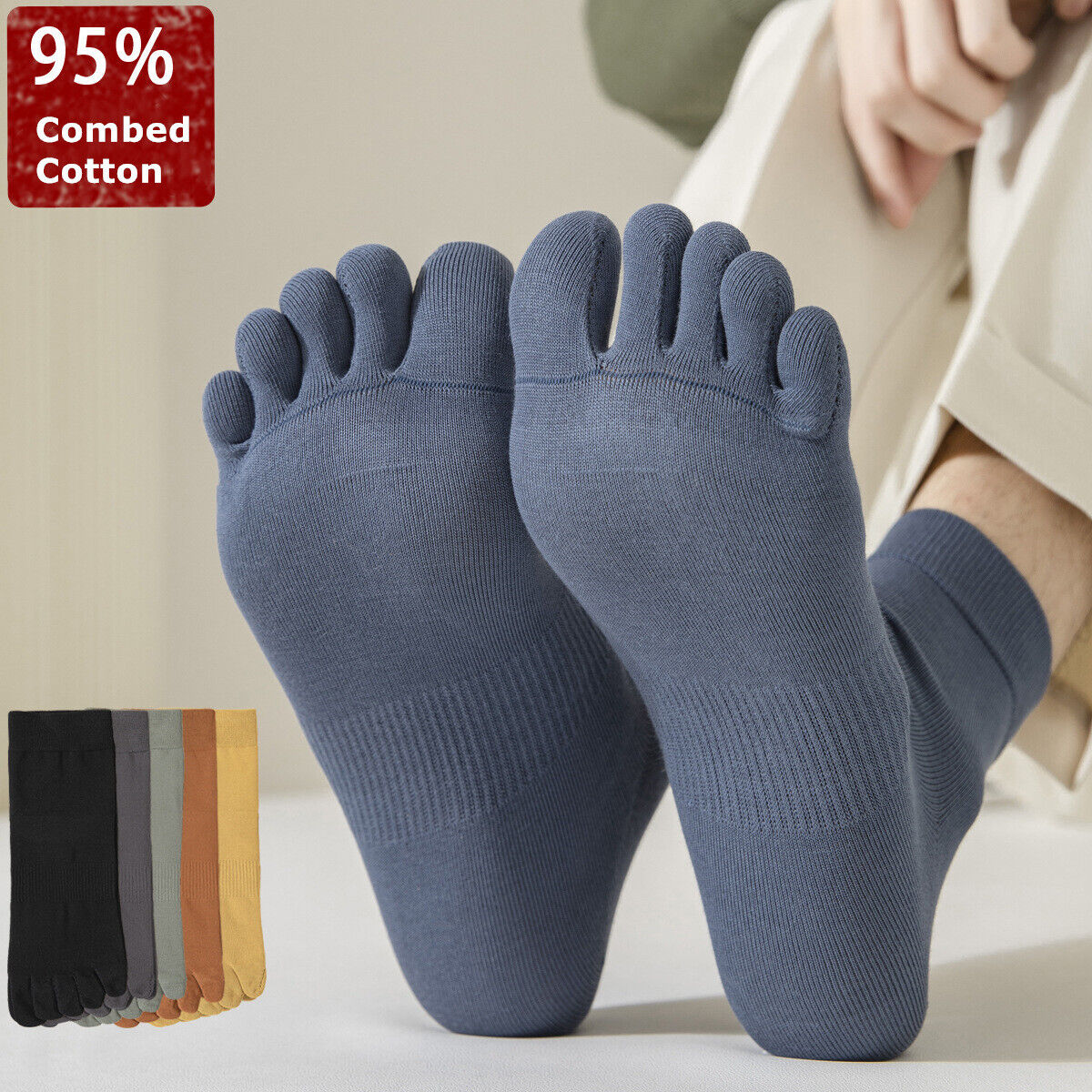 Men's Fivefingers Ankle Socks - 5 Pack