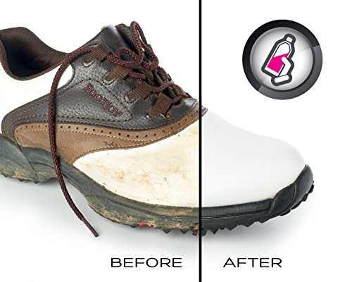 Pink Miracle Shoe Cleaner Kit 8oz Bottle Fabric Cleaner For Leather, Whites, and Nubuck Sneakers