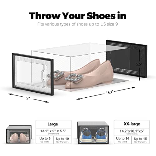Stackable Clear Shoe Organizer for Vibram FiveFingers