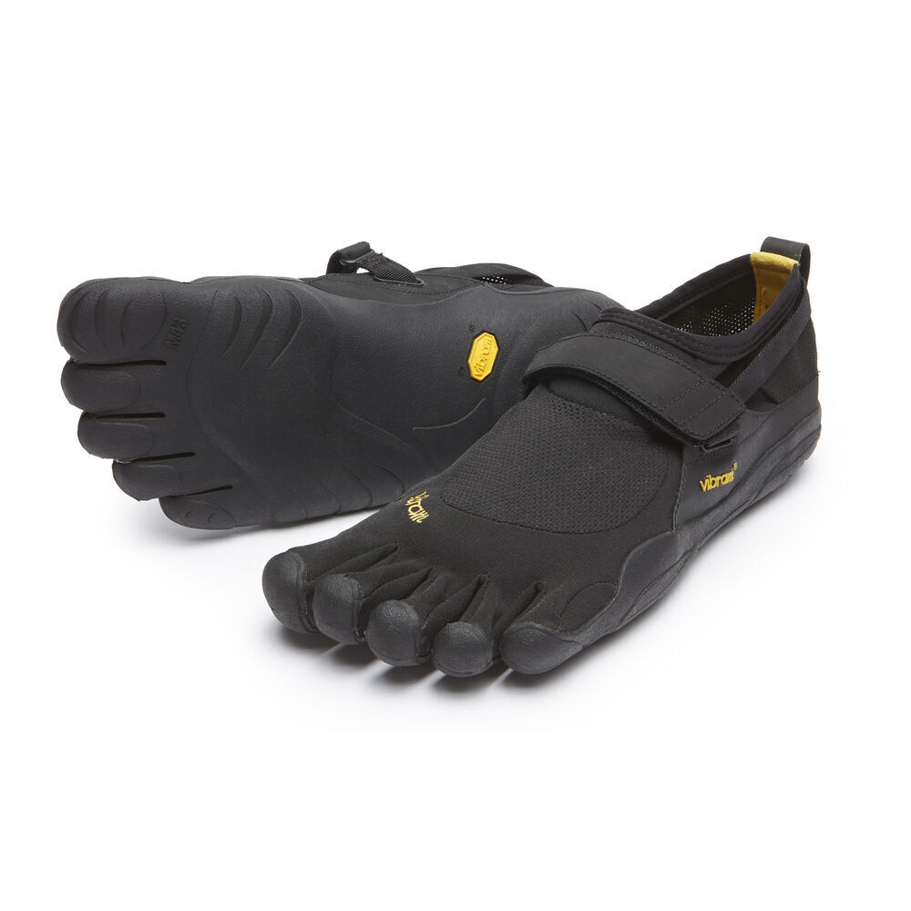 Vibram FiveFingers Mens KSO Black Fitness Training Shoes