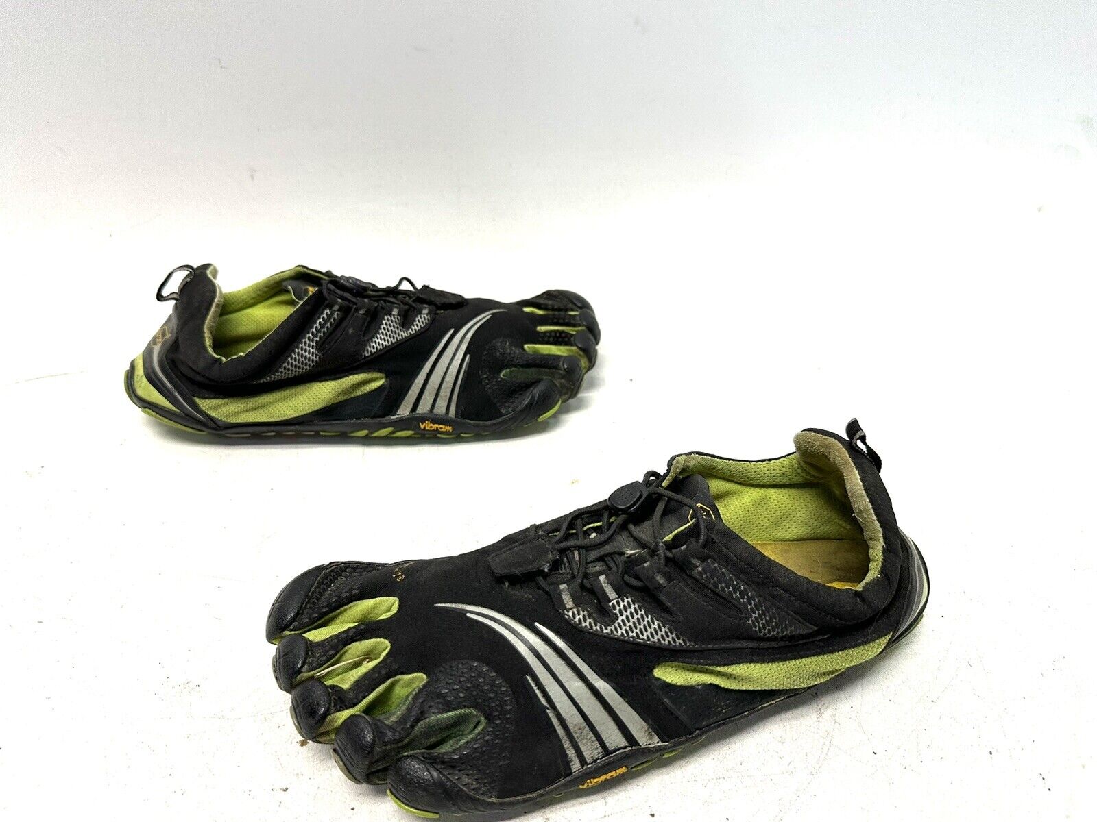 Men's Black Green Vibram Five Finger Running Shoe