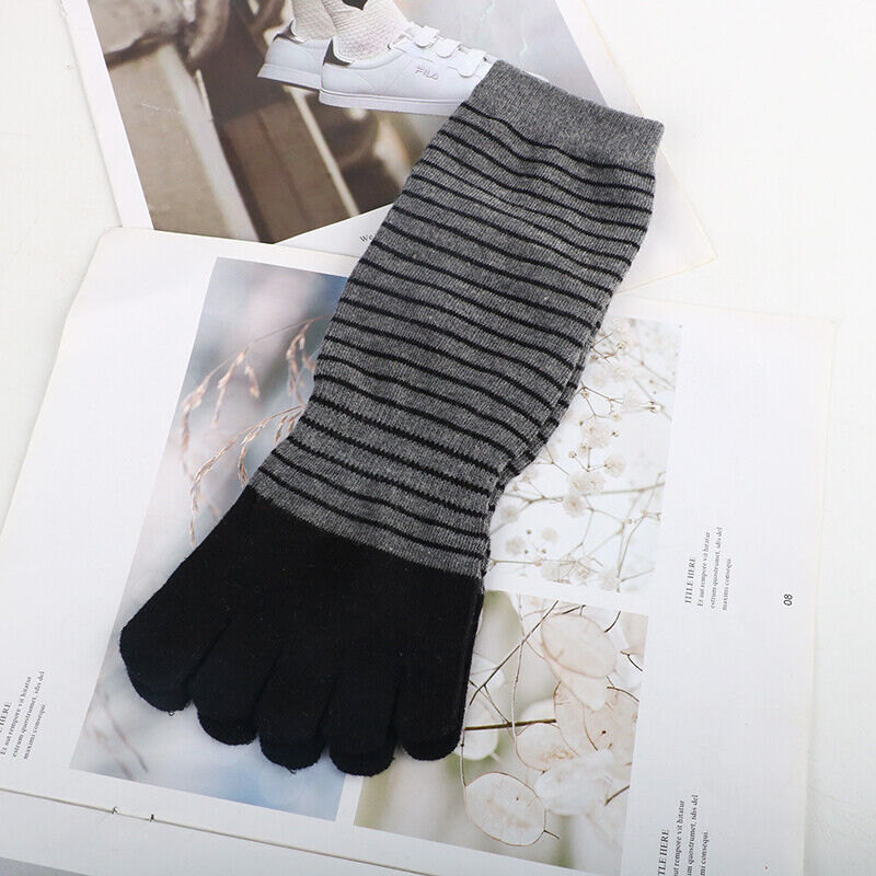 Women's Striped Cotton FiveFinger Socks