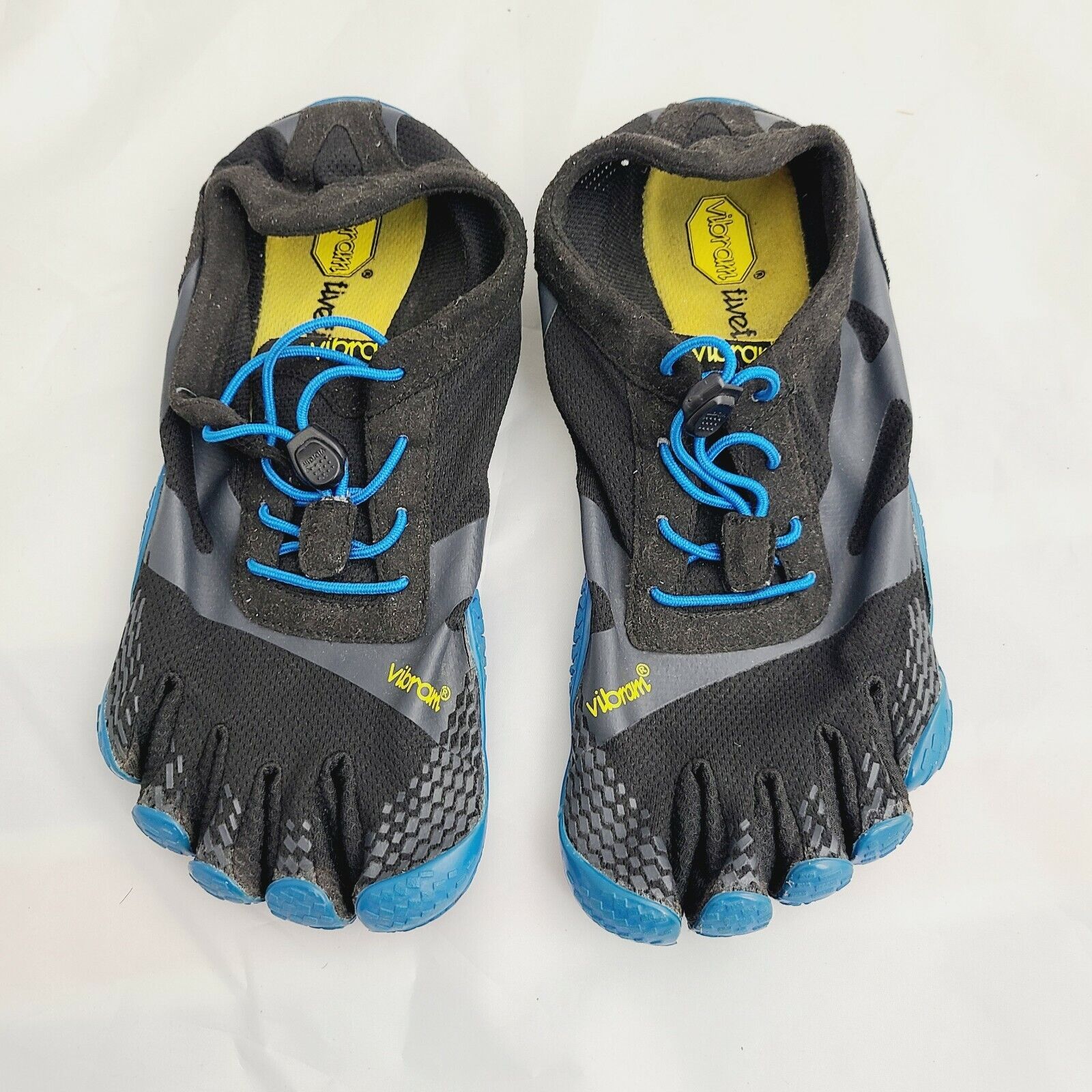 Boys Vibram Fivefingers Running Shoes 6.5-7 Black Blue