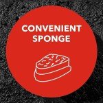 Black Leather Care Sponge for Shoes & More