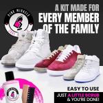 Pink Miracle Shoe Cleaner Kit 8oz Bottle Fabric Cleaner For Leather, Whites, and Nubuck Sneakers