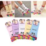 Women's Vibram Toe Socks Casual Sports Ankle