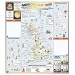 Great British Folklore & Superstition Map | Folklore Map & Guide | Marvellous Maps | Mythology | Funny Gift | British Mythology