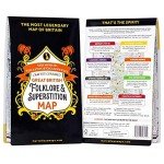 Great British Folklore & Superstition Map | Folklore Map & Guide | Marvellous Maps | Mythology | Funny Gift | British Mythology