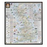 Great British Folklore & Superstition Map | Folklore Map & Guide | Marvellous Maps | Mythology | Funny Gift | British Mythology