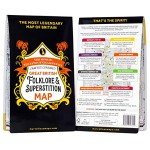 Great British Folklore & Superstition Map | Folklore Map & Guide | Marvellous Maps | Mythology | Funny Gift | British Mythology