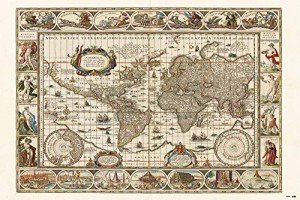 Grupo Erik Ancient World Map Poster - 36 x 24 inches / 91.5 x 61 cm - Shipped Rolled Up - Cool Posters - Art Poster - Posters & Prints - Wall Posters