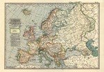 MP53 Vintage 1897 Historical Antique Art Old Map Of Europe Poster RePrint - A3 (432 x 305mm) 16.5" x 11.7"
