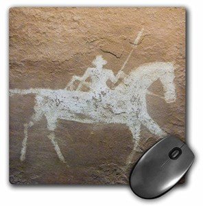 3dRose mp_92522_1 8 x 8-Inch Pictograph, Canyon Dechelly Np, Native American - Us32 Awy0013 - Angel Wynn Mouse Pad