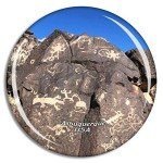 Weekino USA America Petroglyph National Monument Albuquerque Fridge Magnet Travel Souvenir City Collection 3D Crystal Glass Gift Strong Refrigerator Sticker
