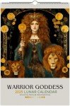 Fubsta Warrior Goddess 2025 Moon Phase Calendar,Greek Mythology Goddess Lunar Calendar 2025 Wall Calendar,Home Wall Decor for Greek mythology Lovers