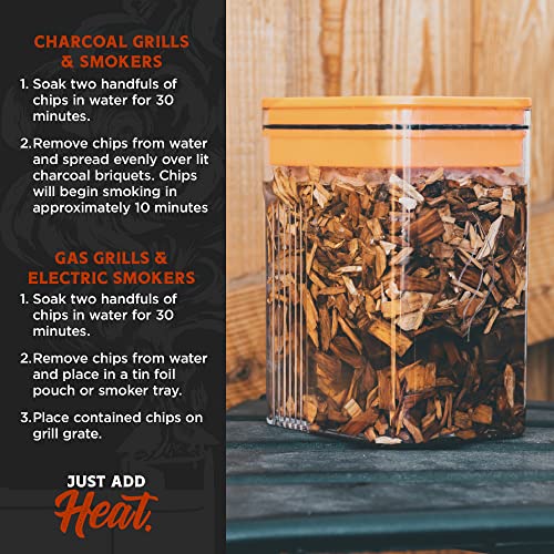 Mesquite Wood Chips for Smoking - 2 lbs