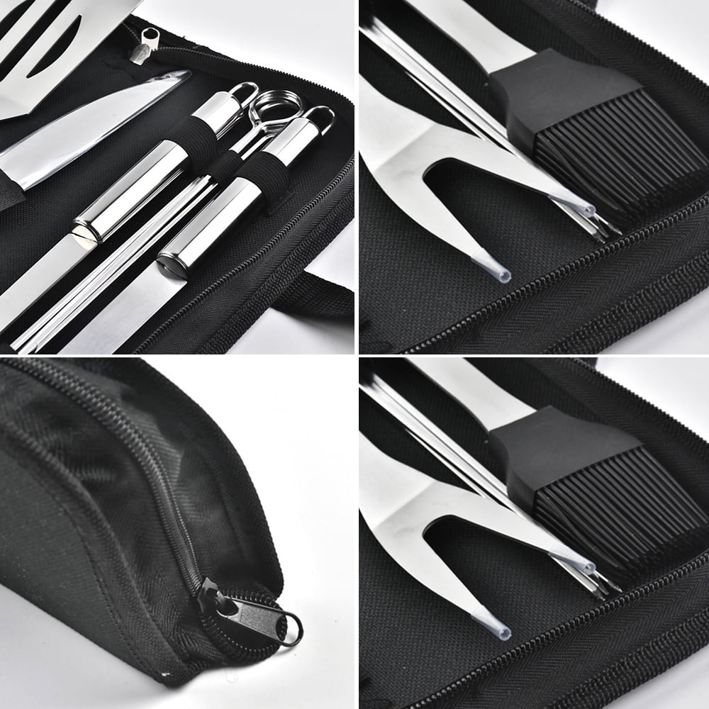 Meidong BBQ Tools Set: 9-Piece Stainless Steel Kit
