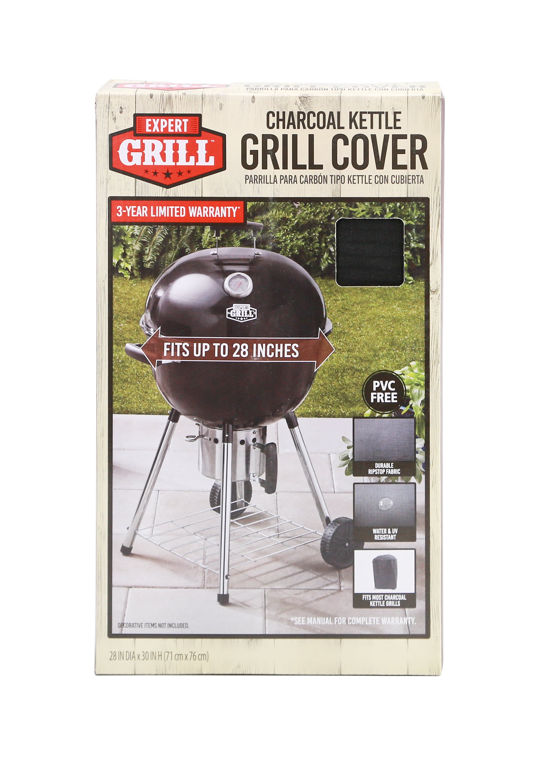 28" Heavy Duty Charcoal Kettle BBQ Grill Cover
