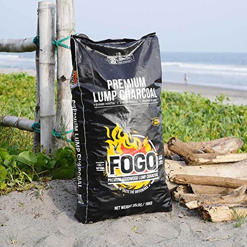 FOGO Premium Oak Hardwood Lump Charcoal, 35 lbs
