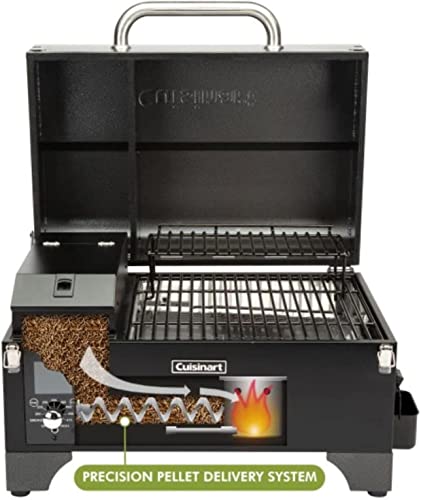 Cuisinart Portable Wood Pellet Grill: Black & Dark Gray