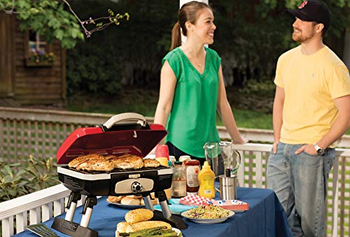 Portable Tabletop Propane Gas Grill, Red by Cuisinart