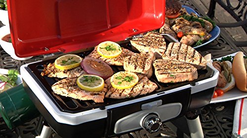 Portable Tabletop Propane Gas Grill, Red by Cuisinart