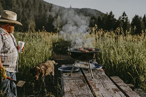 Portable Dual Venting BBQ Grill with 3-Point Lid Lock