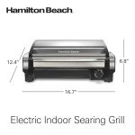 Electric Indoor Searing Grill - Adjustable Temp Control