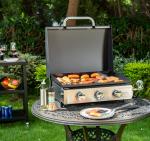 Portable 3-Burner Tabletop Gas Griddle Grill
