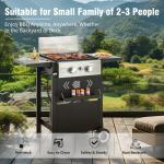 2-Burner Outdoor Gas Grill and Griddle Combo