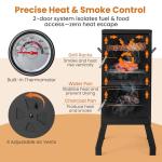 Giantex Vertical Charcoal Smoker with Grill Racks