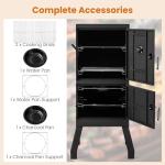 Giantex Vertical Charcoal Smoker with Grill Racks