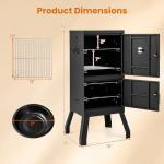 Giantex Vertical Charcoal Smoker with Grill Racks
