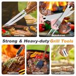 ROMANTICIST 30pcs Grill Tool Set, Stainless Steel