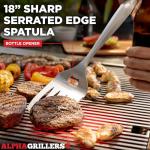 Alpha Grillers 4pc BBQ Grilling Tool Set