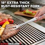 Alpha Grillers 4pc BBQ Grilling Tool Set