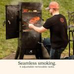 Cuisinart Vertical Propane Smoker with Temperature Control, Black