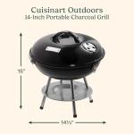 Cuisinart Portable Charcoal Grill - 14-Inch, Black