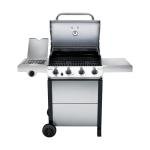 Char-Broil 4-Burner Grill with Side Burner - Stainless Steel