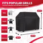 Heavy Duty Waterproof Grill Cover for Weber, Char Broil
